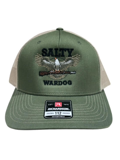 Salty Wardog Embroidered Hat - Mesh Green